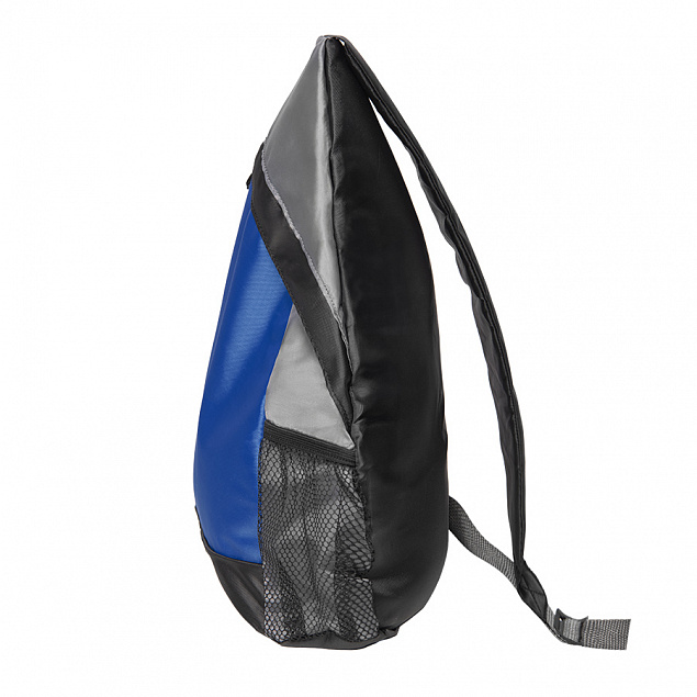 Рюкзак Pick синий,/серый/чёрный, 41 x 32 см, 100% полиэстер 210D с логотипом  заказать по выгодной цене в кибермаркете AvroraStore
