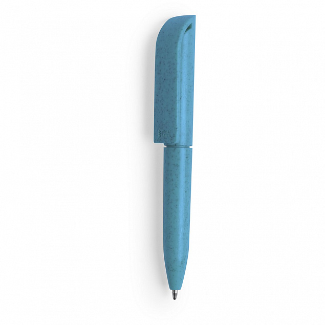 Эко ручка, синяя с логотипом  заказать по выгодной цене в кибермаркете AvroraStore