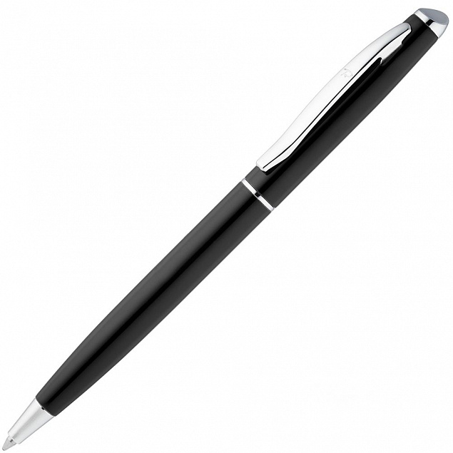 Ручка шариковая Phrase, черная с логотипом  заказать по выгодной цене в кибермаркете AvroraStore