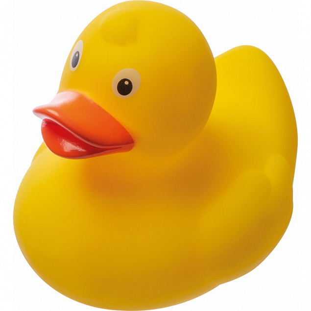 Резиновая утка,желтый с логотипом  заказать по выгодной цене в кибермаркете AvroraStore