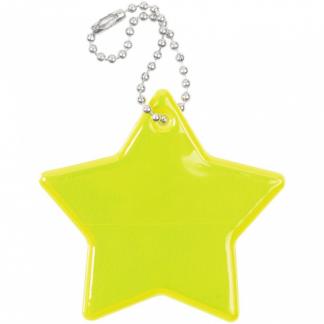 Светоотражатель Spare Care, звезда, желтый неон с логотипом  заказать по выгодной цене в кибермаркете AvroraStore