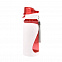 Спортивная бутылка для воды Атлетик - Красный PP с логотипом  заказать по выгодной цене в кибермаркете AvroraStore