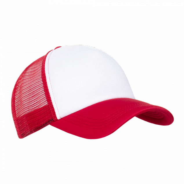 Бейсболка с сеткой STAN полиэстер, 33 Красный с логотипом  заказать по выгодной цене в кибермаркете AvroraStore