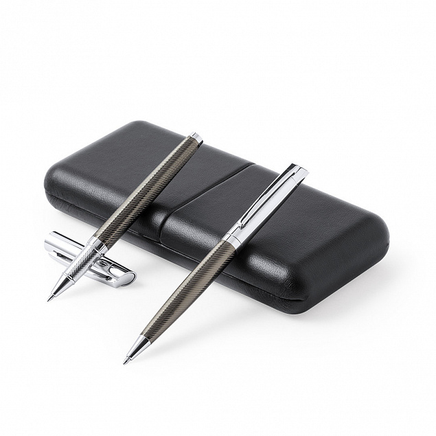 Набор Hugo Boss (шариковая ручка, брелок для ключей и динамик) с логотипом  заказать по выгодной цене в кибермаркете AvroraStore