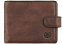 Кошелек Vintage, коричневый с логотипом  заказать по выгодной цене в кибермаркете AvroraStore