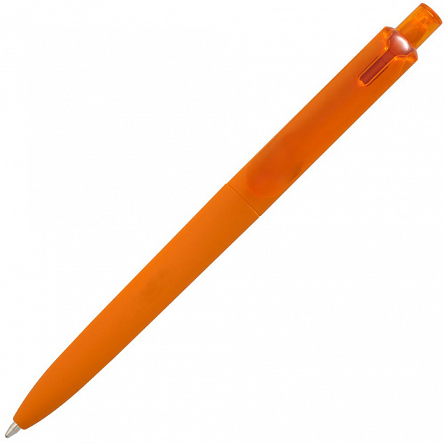 Ручка шариковая Prodir DS8 PRR-T Soft Touch, серая с логотипом  заказать по выгодной цене в кибермаркете AvroraStore