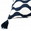 Чехол на подушку Traffic с кистями, серо-синий с логотипом  заказать по выгодной цене в кибермаркете AvroraStore