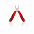 Мультитул BLAUDEN, нержавеющая сталь, пластиковая ручка, 12 функций, красный с логотипом  заказать по выгодной цене в кибермаркете AvroraStore
