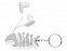 Брелок-держатель для наушников «Herring» с логотипом  заказать по выгодной цене в кибермаркете AvroraStore