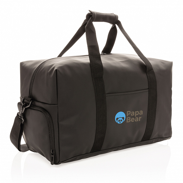 Дорожная сумка из гладкого полиуретана с логотипом  заказать по выгодной цене в кибермаркете AvroraStore