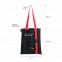 Шопер Superbag black (чёрный с красным) с логотипом  заказать по выгодной цене в кибермаркете AvroraStore
