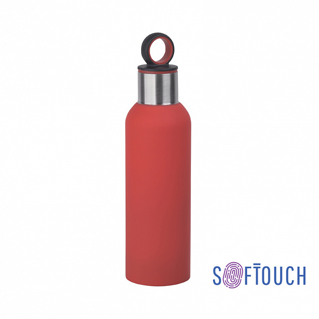 Термобутылка "Силуэт", покрытие soft touch, 0,5 л. с логотипом  заказать по выгодной цене в кибермаркете AvroraStore