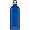 Бутылка для воды Traveller 1000, синяя с логотипом  заказать по выгодной цене в кибермаркете AvroraStore