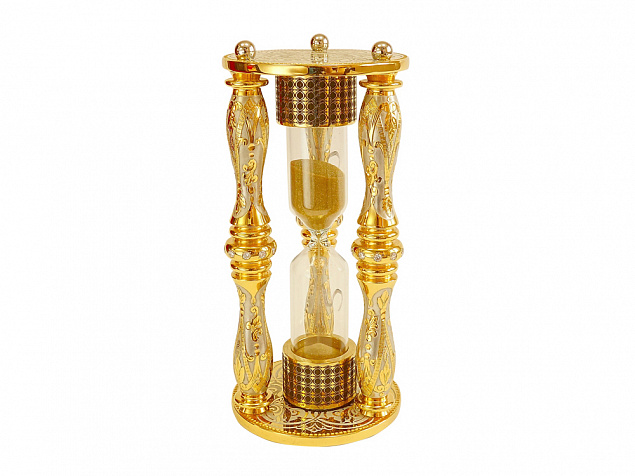 Песочные часы "Золотой песок" с логотипом  заказать по выгодной цене в кибермаркете AvroraStore