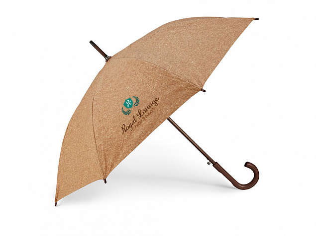 Зонт из пробки «SOBRAL» с логотипом  заказать по выгодной цене в кибермаркете AvroraStore