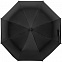 Зонт складной с защитой от УФ-лучей Sunbrella, черный с логотипом  заказать по выгодной цене в кибермаркете AvroraStore