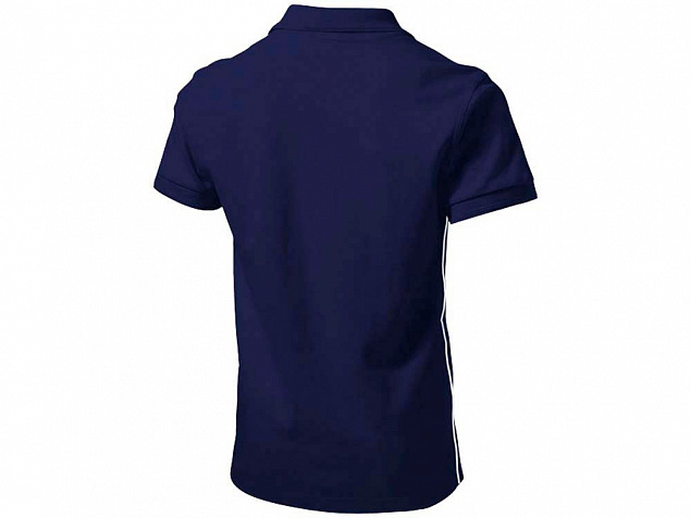 Рубашка поло Backhand мужская, темно-синий/белый с логотипом  заказать по выгодной цене в кибермаркете AvroraStore
