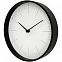Часы настенные Lacky, белые с черным с логотипом  заказать по выгодной цене в кибермаркете AvroraStore