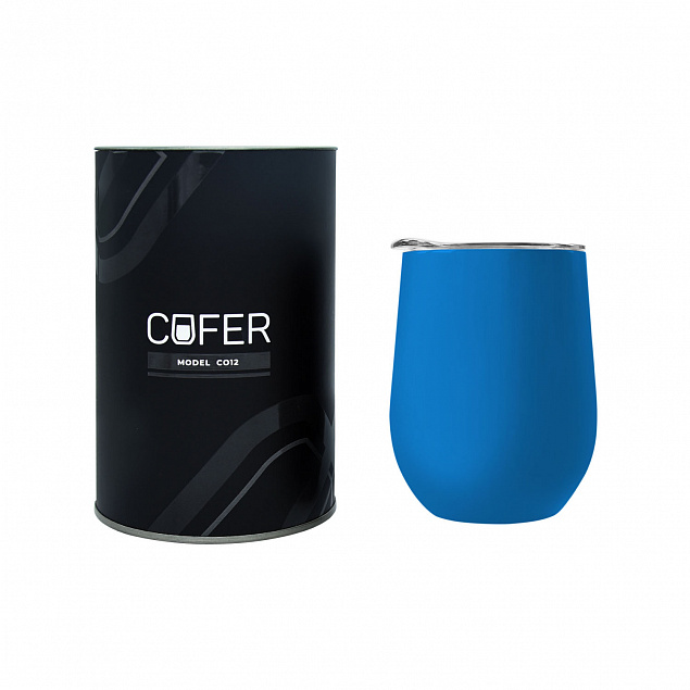 Набор Cofer Tube софт-тач CO12s black, голубой с логотипом  заказать по выгодной цене в кибермаркете AvroraStore