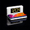 Часы настольные с беспроводным зарядным устройством Pitstop, белые с логотипом  заказать по выгодной цене в кибермаркете AvroraStore