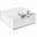Коробка на лентах Tie Up, малая, серебристая с логотипом  заказать по выгодной цене в кибермаркете AvroraStore
