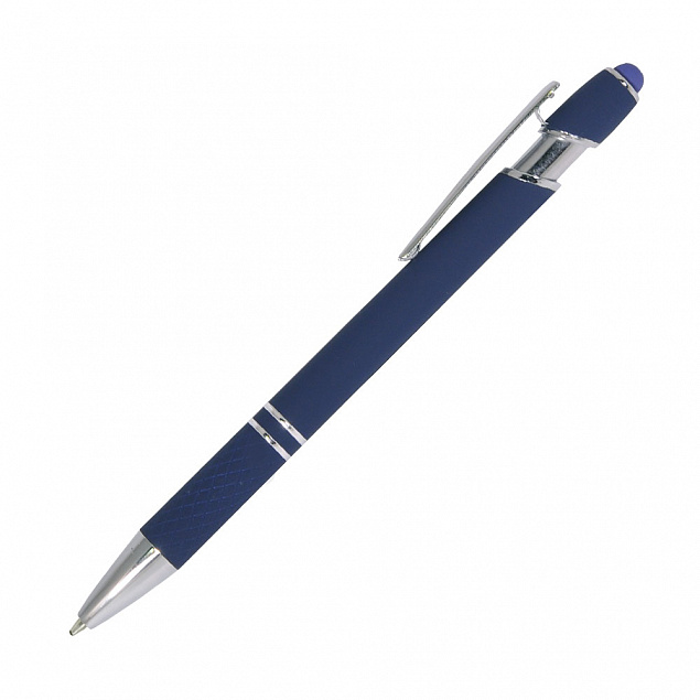 Шариковая ручка Comet, синяя с логотипом  заказать по выгодной цене в кибермаркете AvroraStore