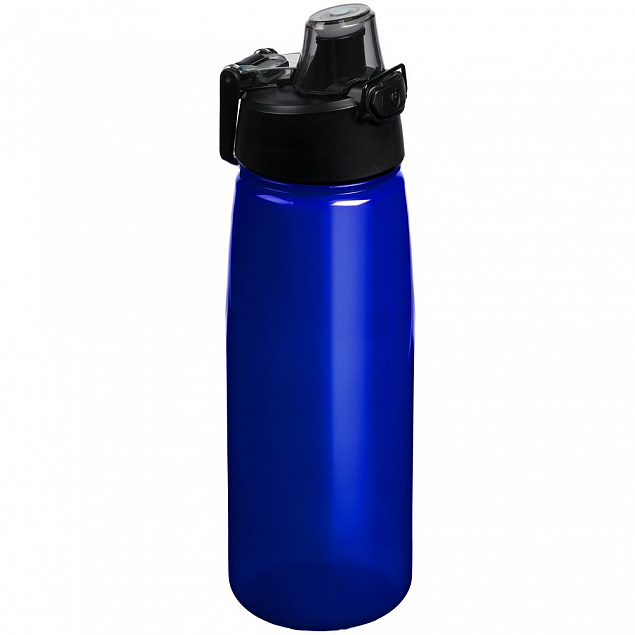 Спортивная бутылка Rally, синяя с логотипом  заказать по выгодной цене в кибермаркете AvroraStore