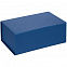Коробка LumiBox, синяя матовая с логотипом  заказать по выгодной цене в кибермаркете AvroraStore