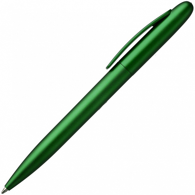 Ручка шариковая Moor Silver, зеленая с логотипом  заказать по выгодной цене в кибермаркете AvroraStore