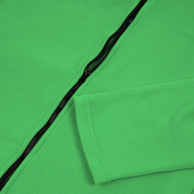 Куртка флисовая унисекс Manakin, зеленое яблоко с логотипом  заказать по выгодной цене в кибермаркете AvroraStore