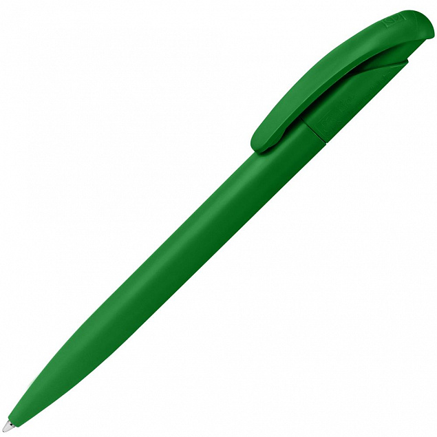 Ручка шариковая Nature Plus Matt, зеленая с логотипом  заказать по выгодной цене в кибермаркете AvroraStore