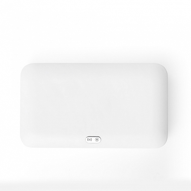 УФ-стерилизатор с беспроводной зарядкой BACTOUT, белый с логотипом  заказать по выгодной цене в кибермаркете AvroraStore