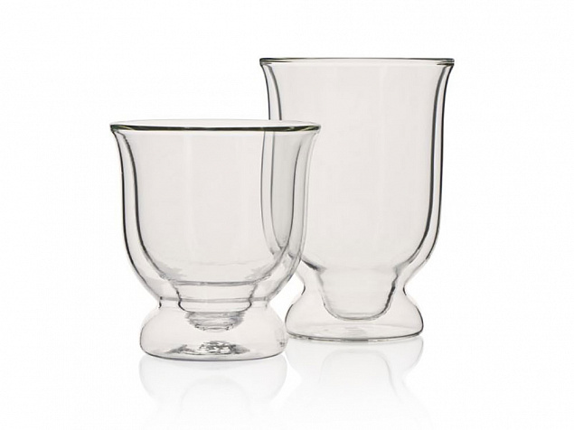 Набор стаканов из двойного стекла THERMOS, 200мл с логотипом  заказать по выгодной цене в кибермаркете AvroraStore