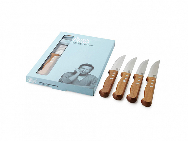 Ножи для стейка с логотипом  заказать по выгодной цене в кибермаркете AvroraStore