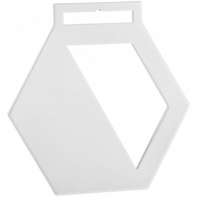 Медаль Steel Hexa, белая с логотипом  заказать по выгодной цене в кибермаркете AvroraStore