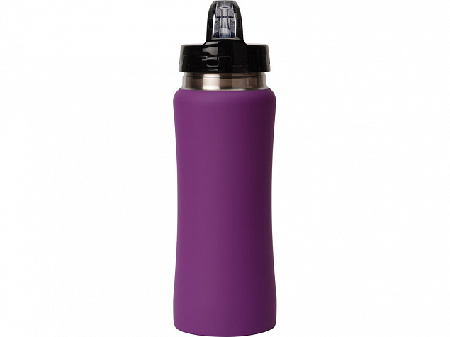 Бутылка спортивная Коста-Рика 600мл, фиолетовый с логотипом  заказать по выгодной цене в кибермаркете AvroraStore