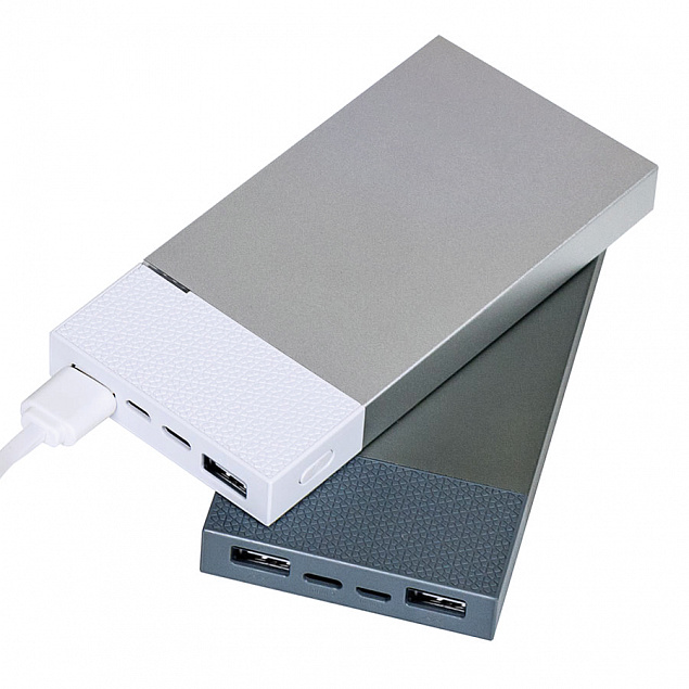 Универсальное зарядное устройство "Slim Pro" (10000mAh) с логотипом  заказать по выгодной цене в кибермаркете AvroraStore