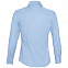 Рубашка женская с длинным рукавом EMBASSY, голубая с логотипом  заказать по выгодной цене в кибермаркете AvroraStore