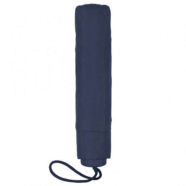 Зонт складной Light, темно-синий с логотипом  заказать по выгодной цене в кибермаркете AvroraStore