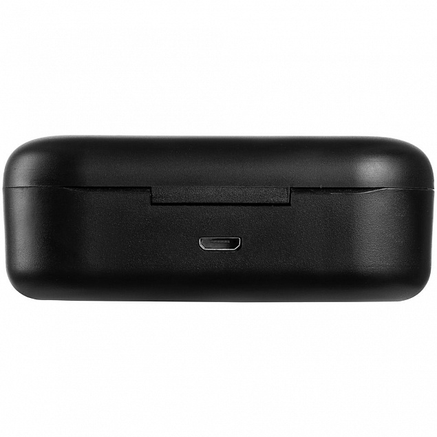 Беспроводные наушники Nextlevel, черные с логотипом  заказать по выгодной цене в кибермаркете AvroraStore