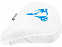 Водонепроницаемый чехол для велосипедного седла из переработанного ПЭТ Jesse, белый с логотипом  заказать по выгодной цене в кибермаркете AvroraStore