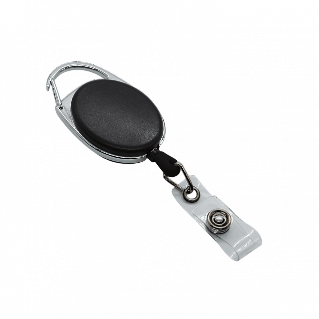 Ретрактор 4hand premium (чёрный) с логотипом  заказать по выгодной цене в кибермаркете AvroraStore