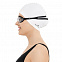Шапочка для плавания Nuance, белая с логотипом  заказать по выгодной цене в кибермаркете AvroraStore