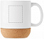 Матовая керамическая кружка с п с логотипом  заказать по выгодной цене в кибермаркете AvroraStore