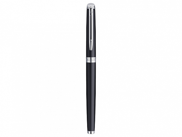 Ручка перьевая Waterman Hemisphere Matt Black CT F, черный матовый/серебристый с логотипом  заказать по выгодной цене в кибермаркете AvroraStore