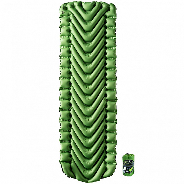 Надувной коврик Static V Recon, зеленый с логотипом  заказать по выгодной цене в кибермаркете AvroraStore
