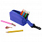 Набор Hobby с цветными карандашами и точилкой, синий с логотипом  заказать по выгодной цене в кибермаркете AvroraStore