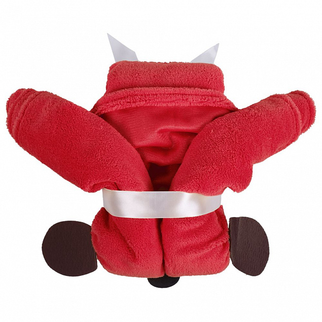 Игрушка-плед «Пес Трансформер», красный с логотипом  заказать по выгодной цене в кибермаркете AvroraStore