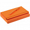 Набор Shall Color, оранжевый с логотипом  заказать по выгодной цене в кибермаркете AvroraStore