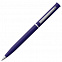 Ручка шариковая Euro Chrome, синяя с логотипом  заказать по выгодной цене в кибермаркете AvroraStore